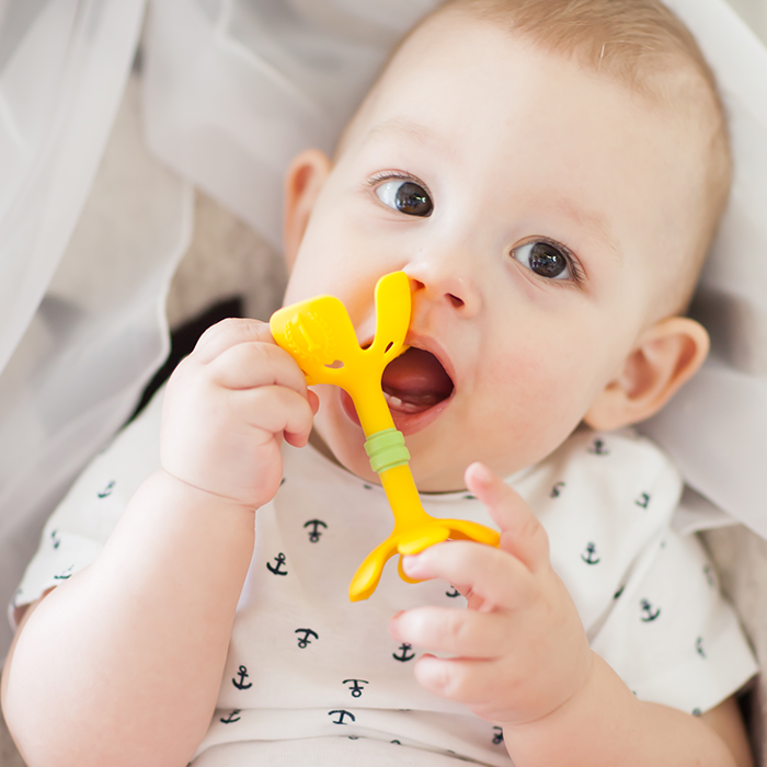 퍼기 유아동 아기 치발기 (갈비 트로피, 기린 치발기)